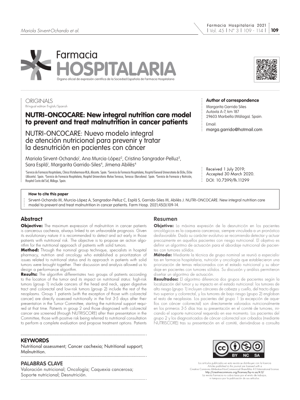 Hospitalaria 2021 Mariola Sirvent-Ochando Et Al