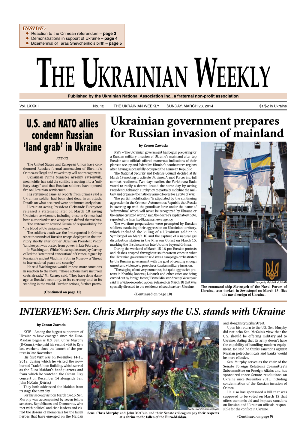The Ukrainian Weekly 2014, No.12