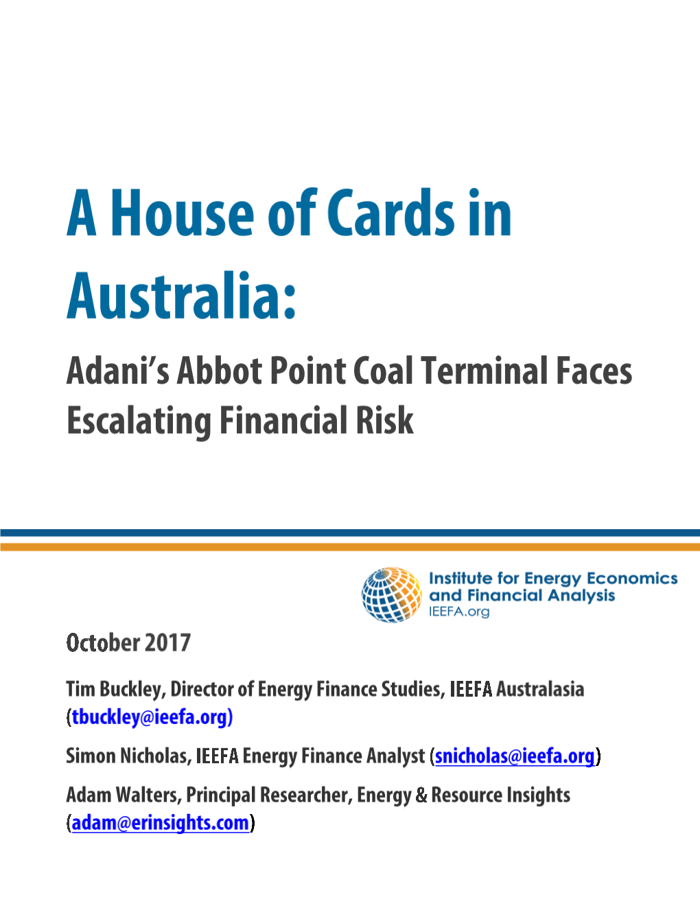 The Escalating Financial Risk in Adani's Abbot Point Coal