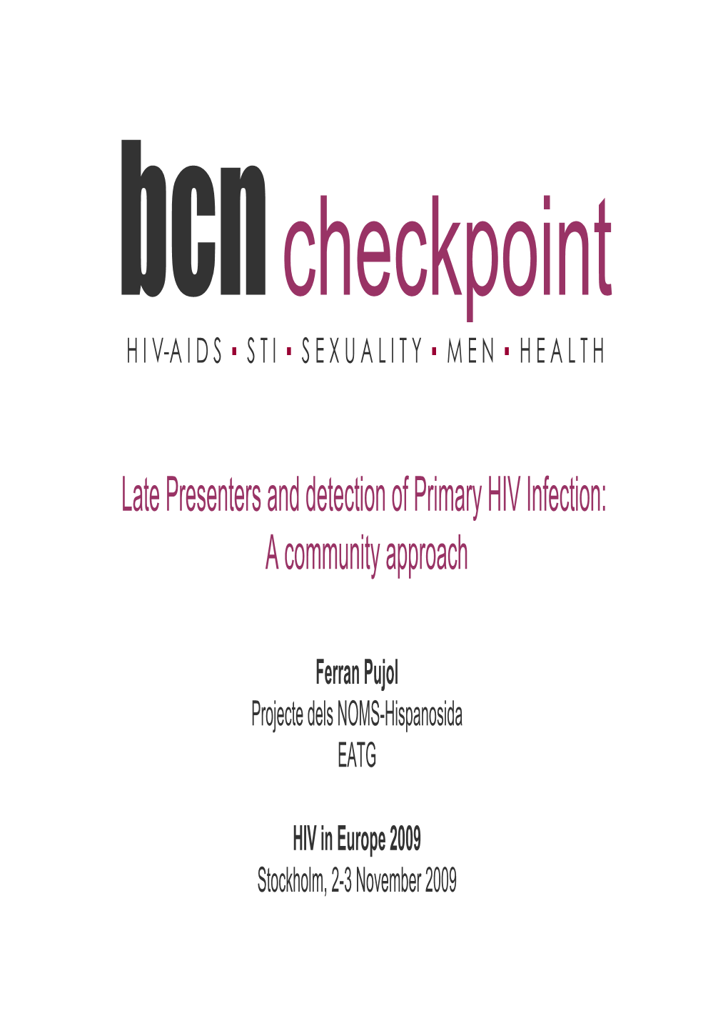 Presentació BCN Checkpoint Stockholm DEF