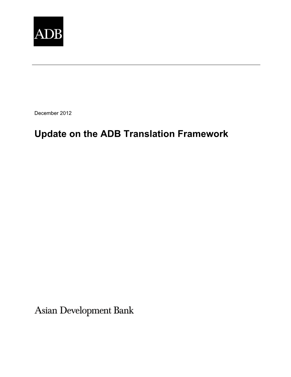 ADB Translation Framework