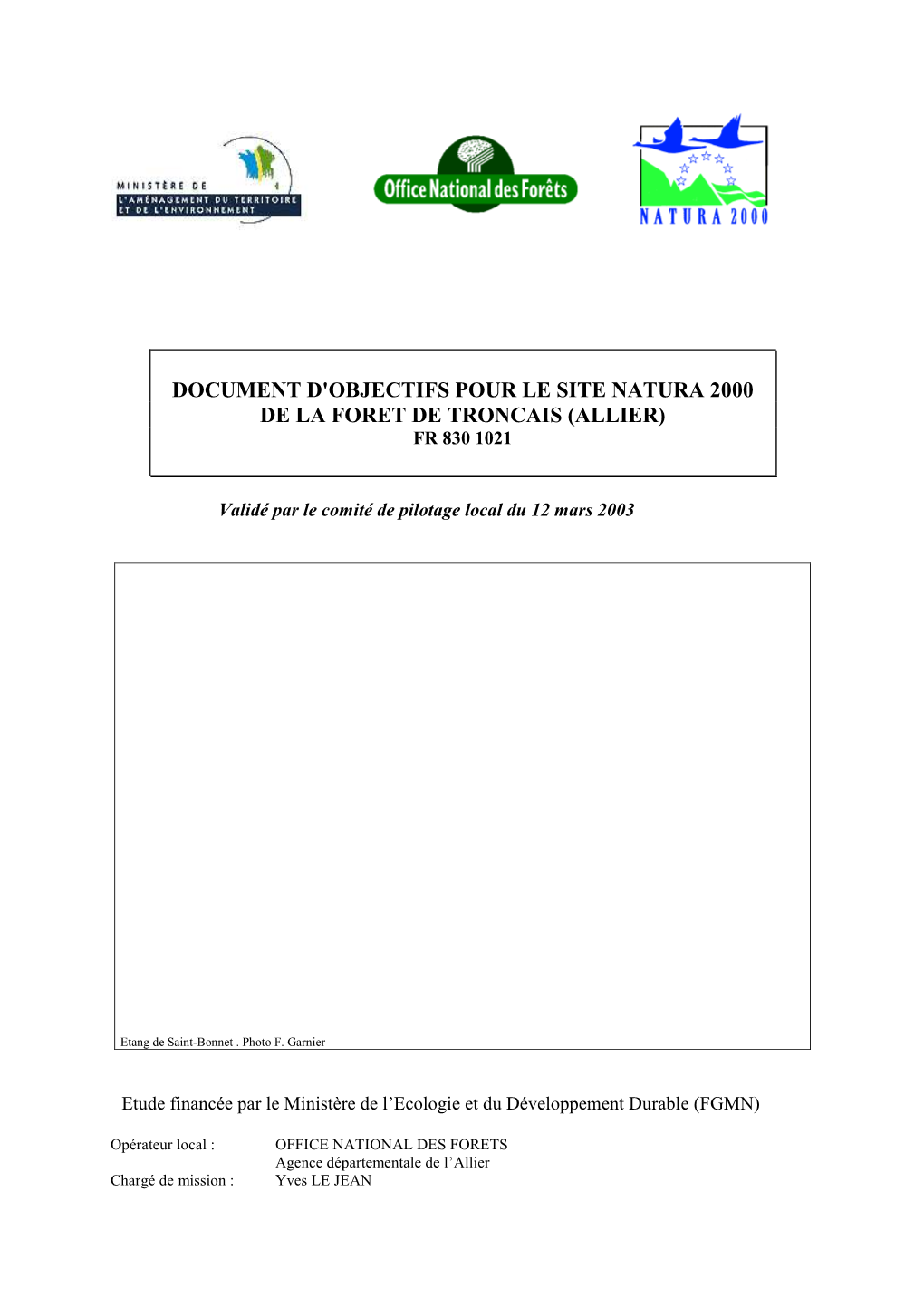 Document D'objectifs Pour Le Site Natura 2000 De La Foret De Troncais (Allier) Fr 830 1021
