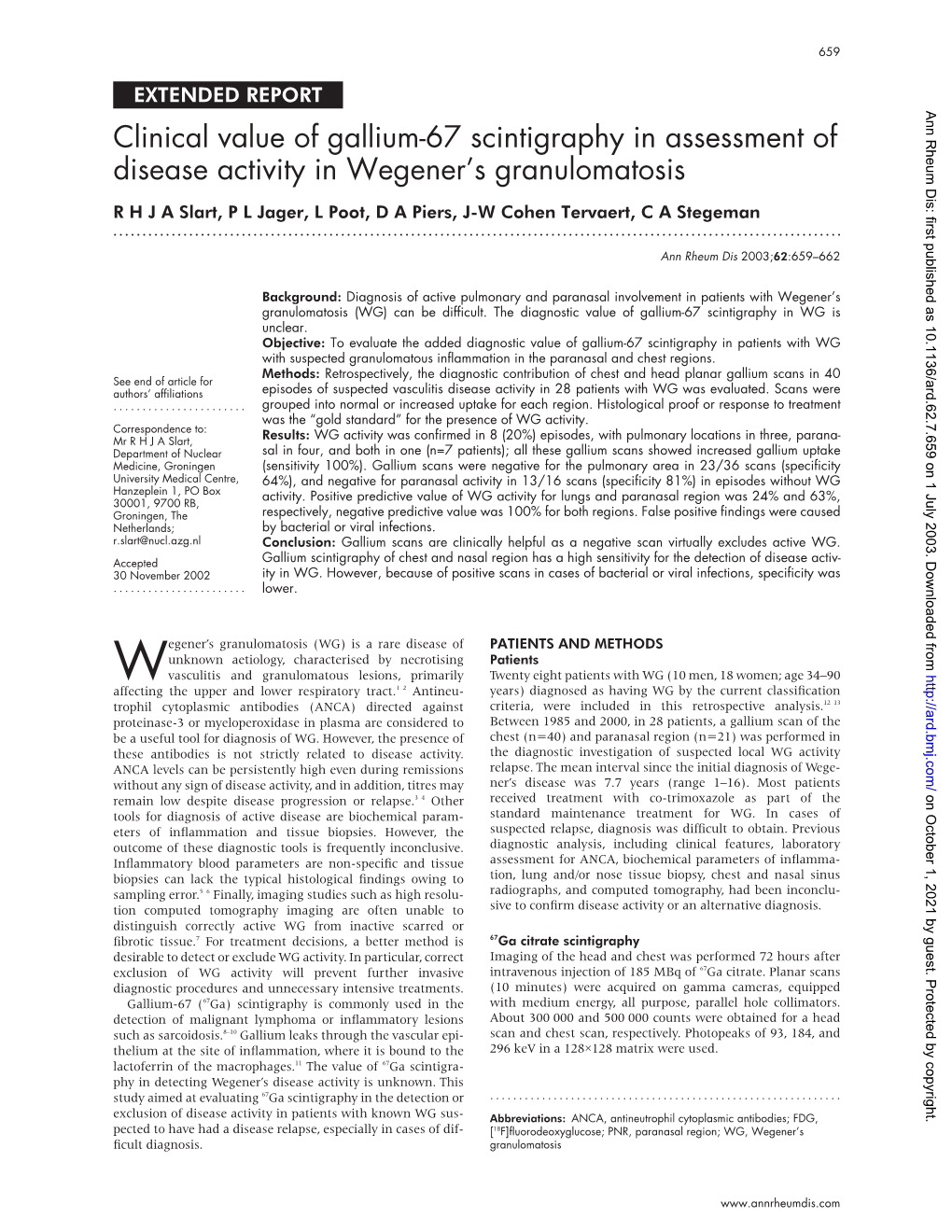 Clinical Value of Gallium-67 Scintigraphy in Assessment Of