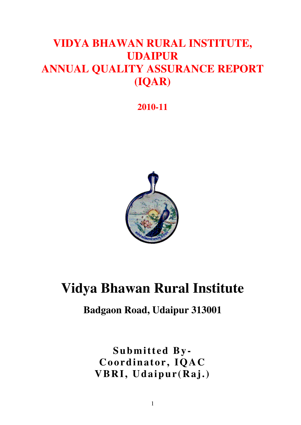 IQAC Report 2010-11