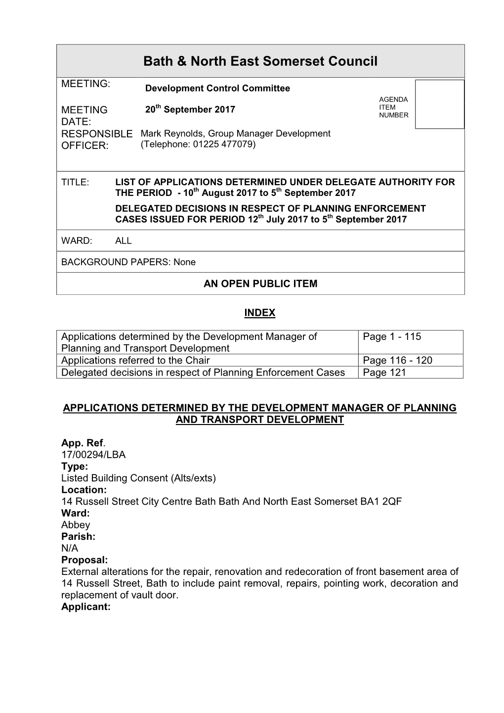 Bath & North East Somerset Council