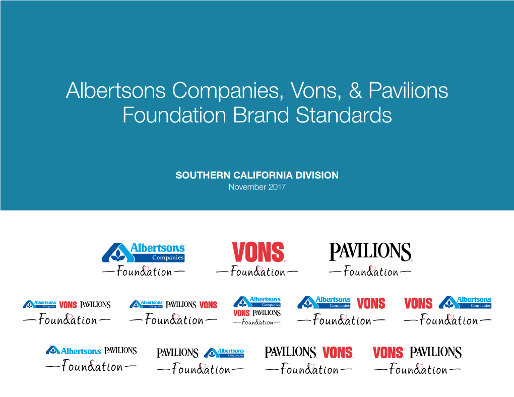 Albertsons Companies, Vons, & Pavilions Foundation Brand