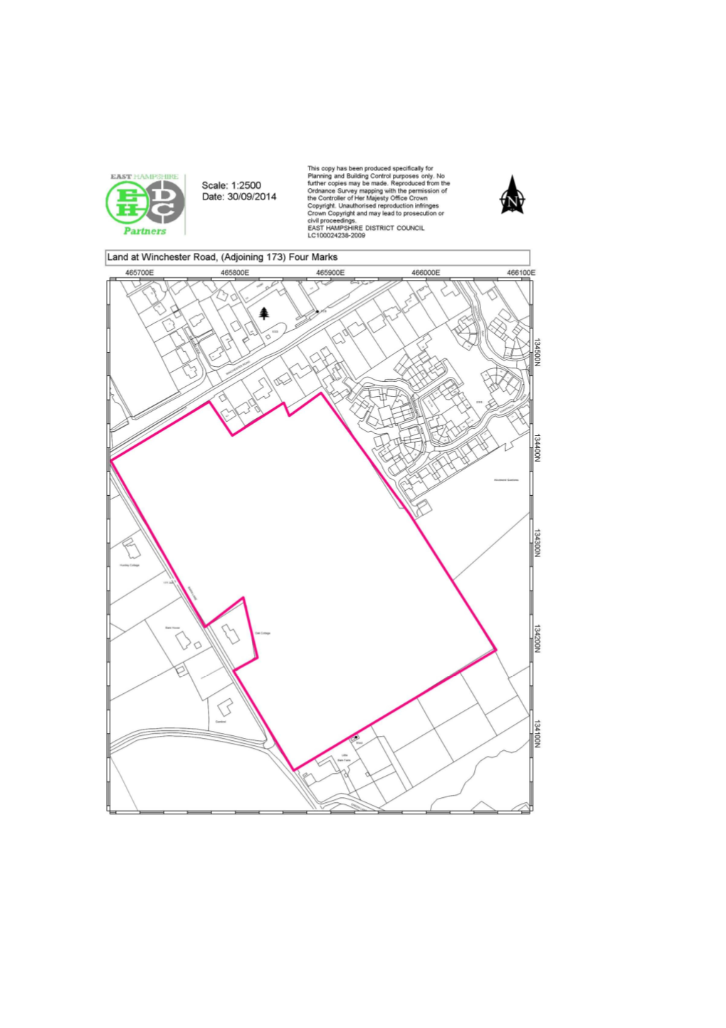 EHDC Part 1 Section 1 Item 1 Land at Winchester Road Four Marks.Pdf