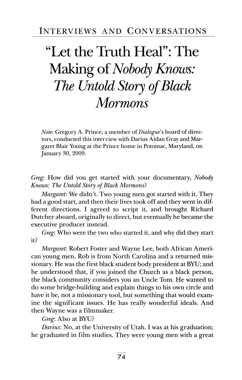 The Untold Story of Black Mormons