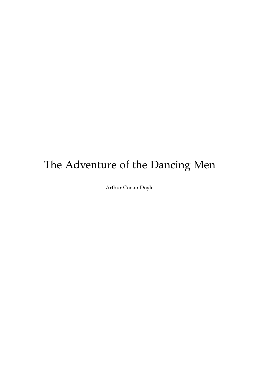 The Dancing Men