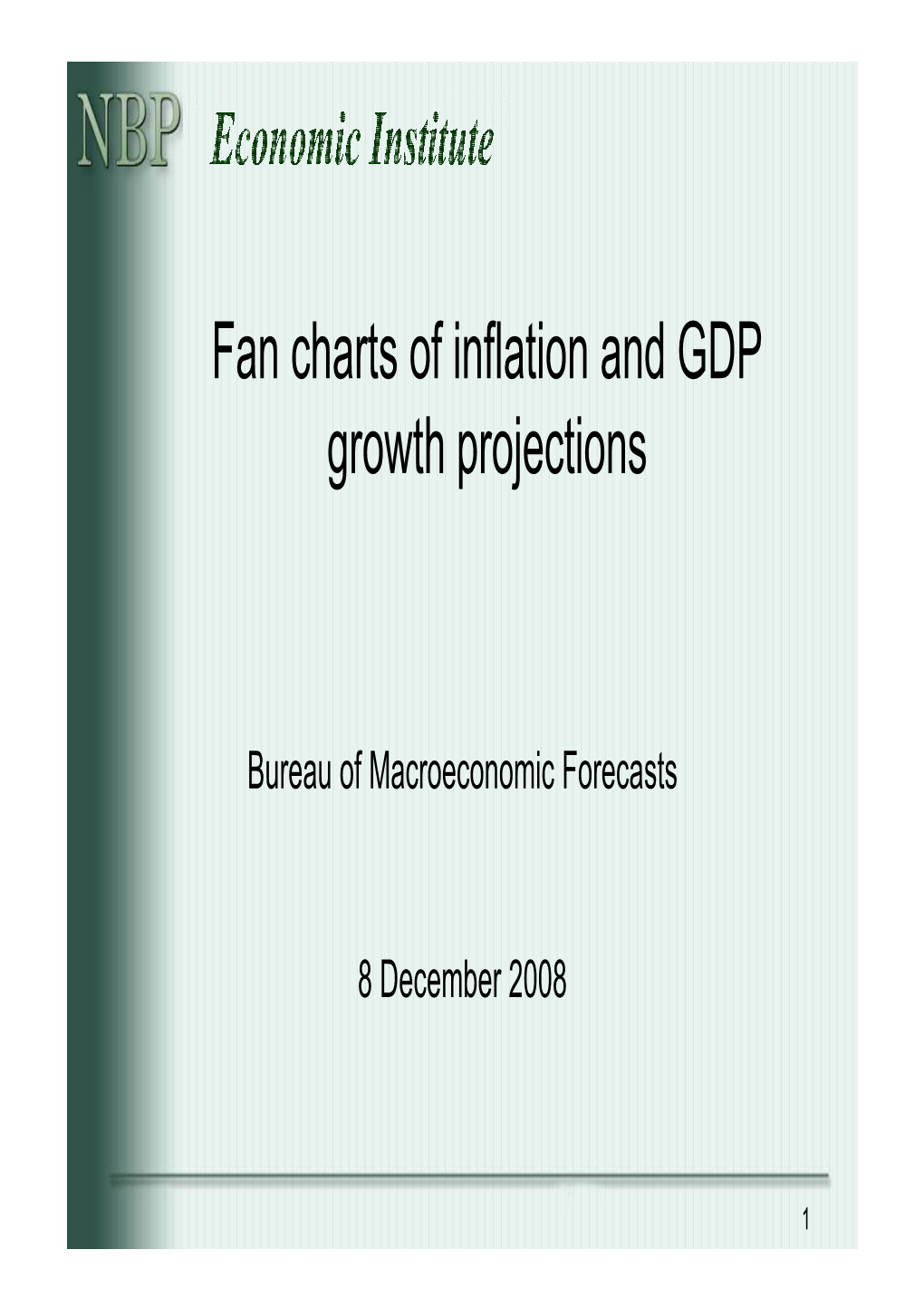 Fan Charts of Inflation and GDP Growth Projections