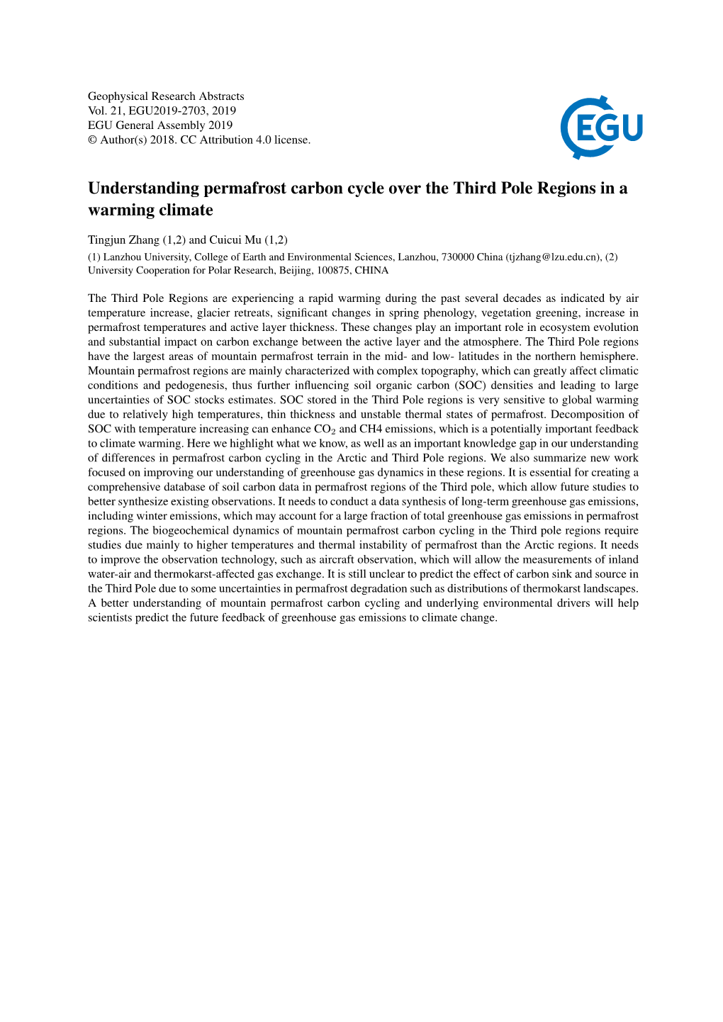 Understanding Permafrost Carbon Cycle Over the Third Pole Regions in a Warming Climate