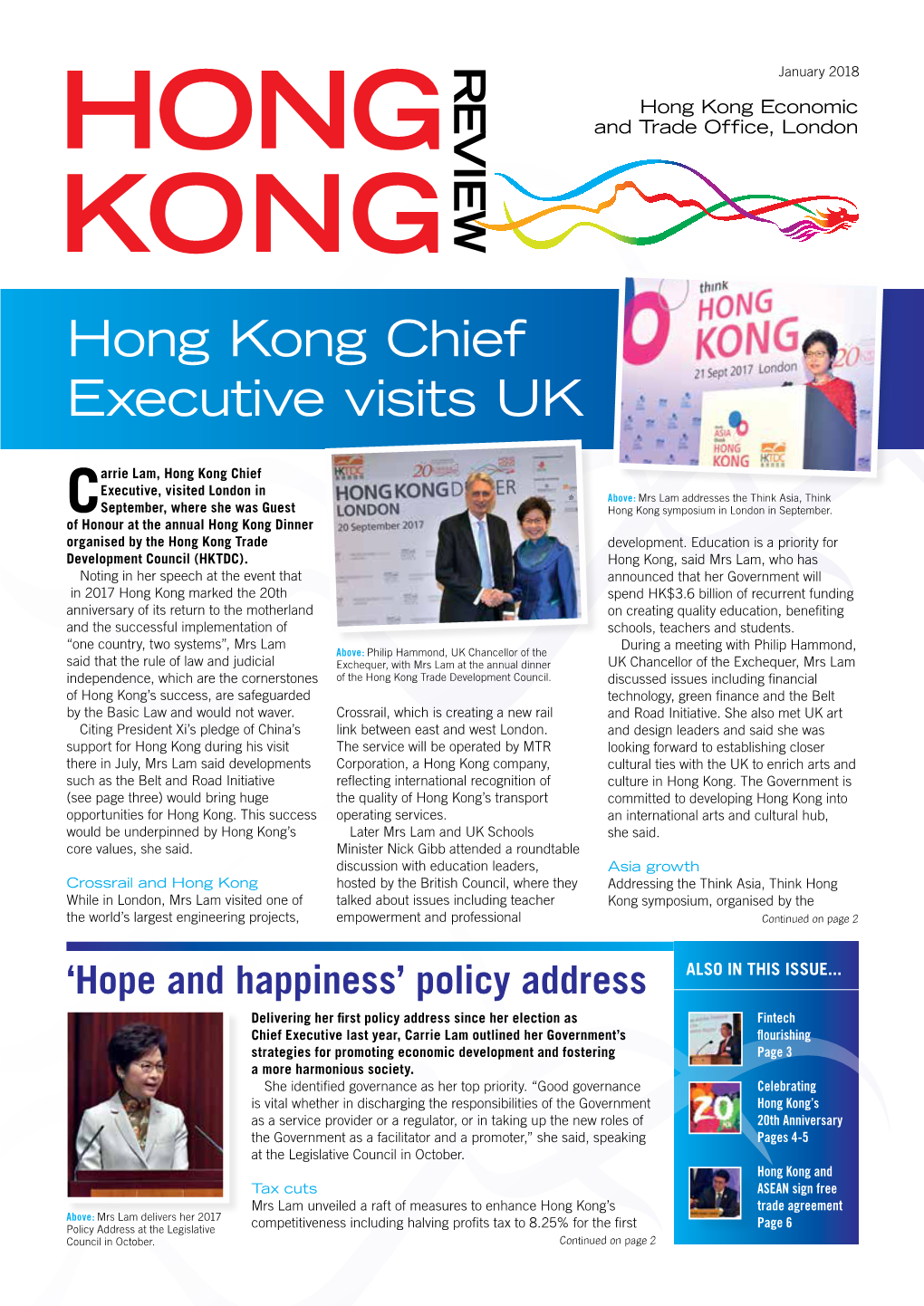 Hong Kong Chief Executive Visits UK
