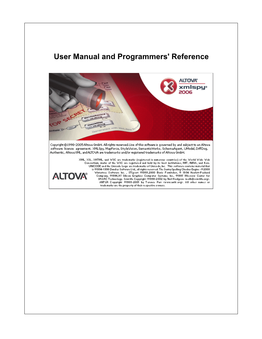Altova Xmlspy Professional Edition User Manual