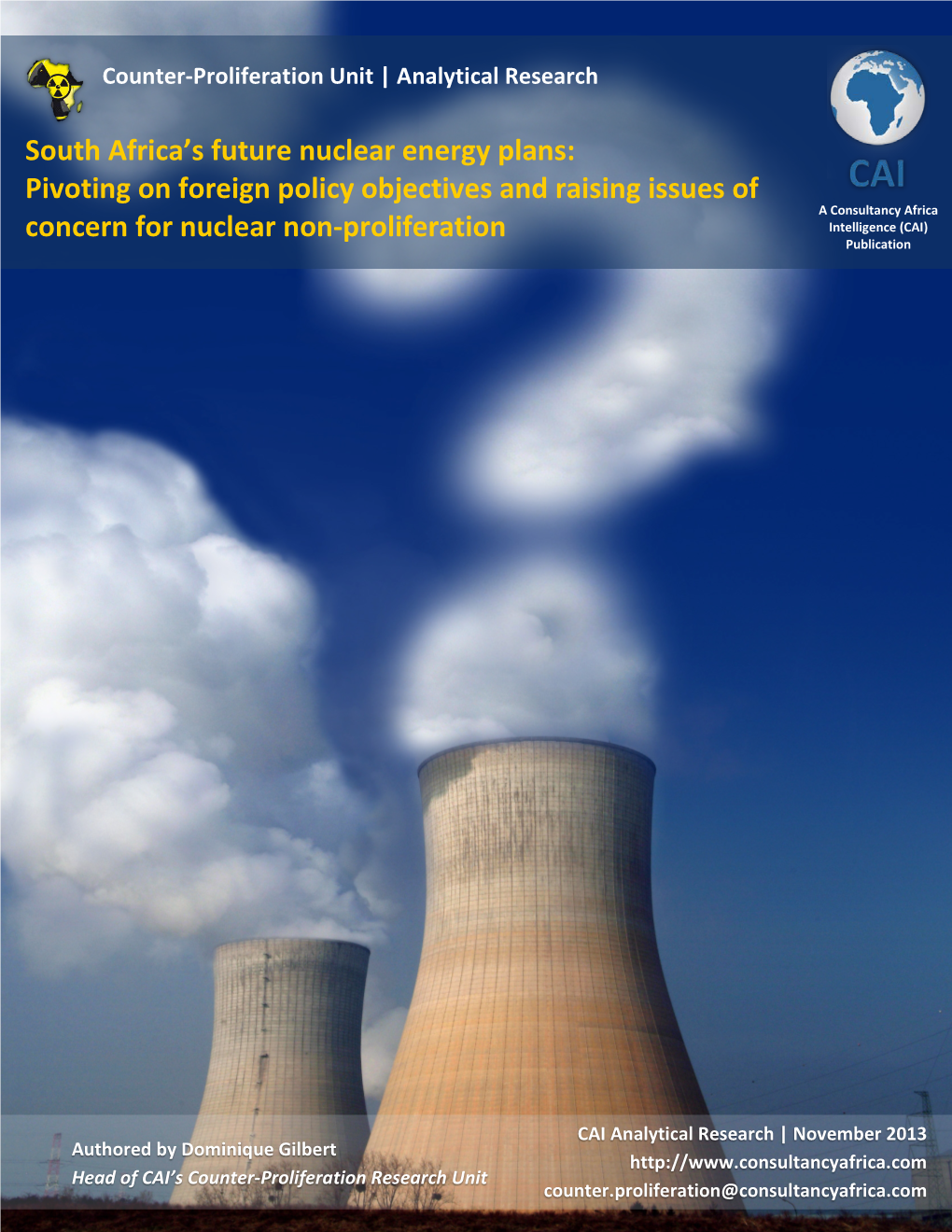 South Africa's Future Nuclear Energy Plans: Pivoting on Foreign Policy