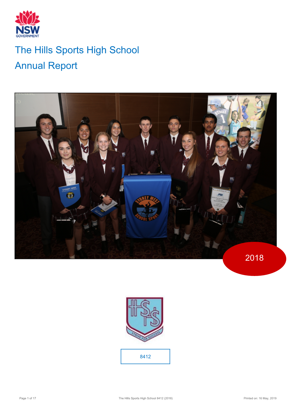 2018 the Hills Sports High School Annual Report