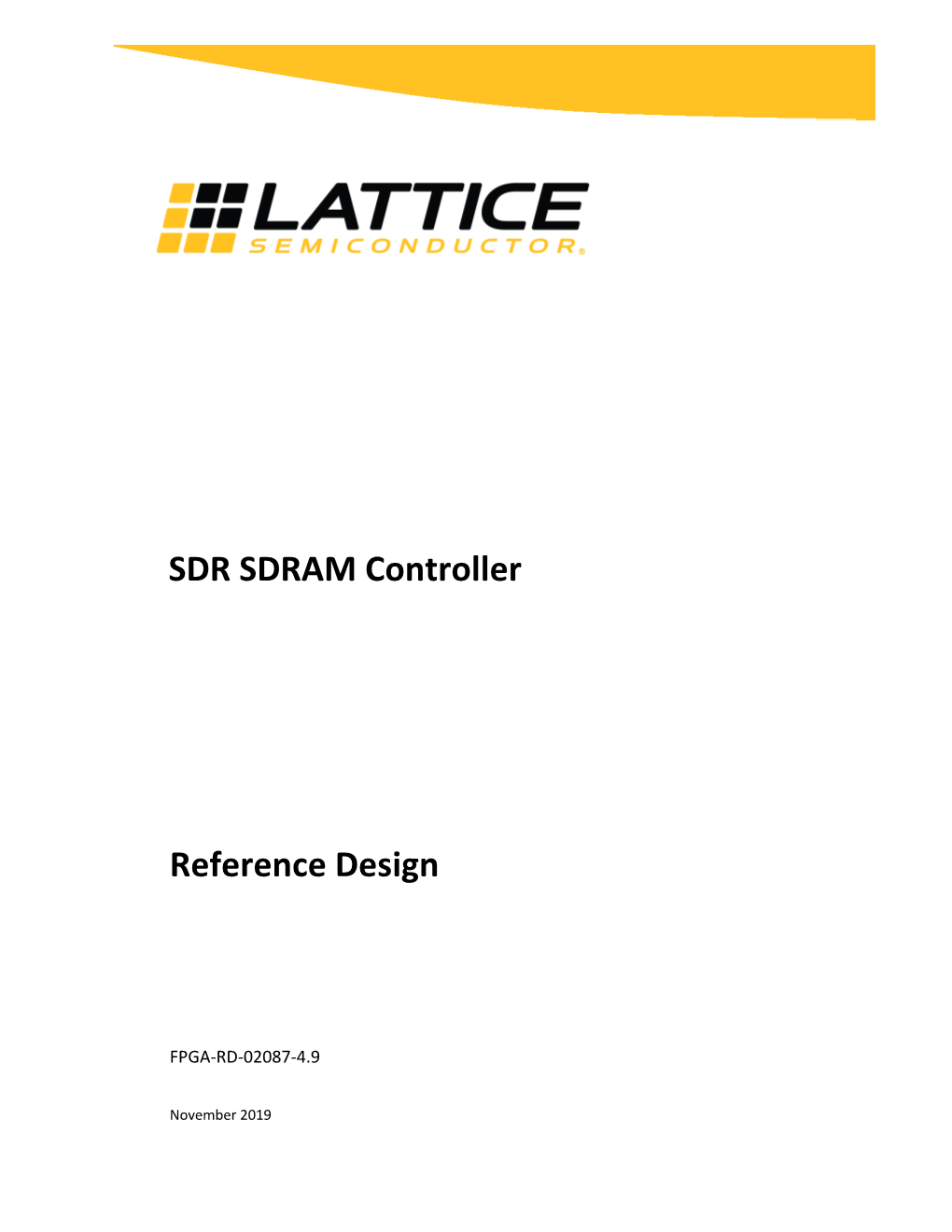 SDR SDRAM Controller Reference Design