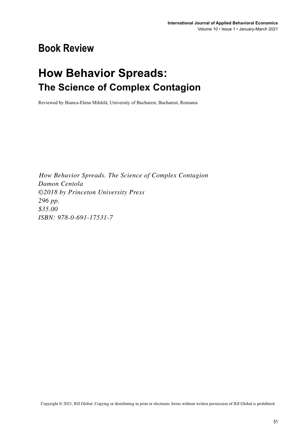 How Behavior Spreads: the Science of Complex Contagion