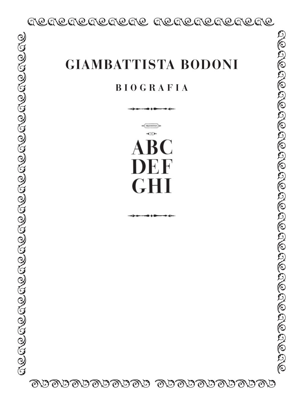Giambattista Bodoni—Biografia
