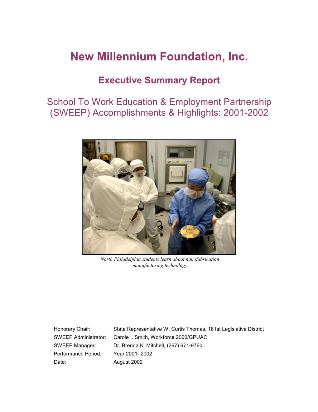 New Millennium Foundation, Inc