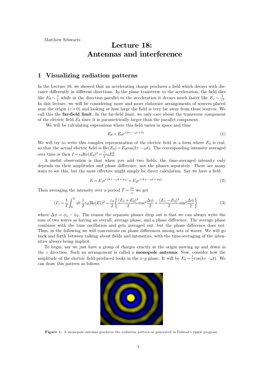 Lecture 18: Antennas and Interference