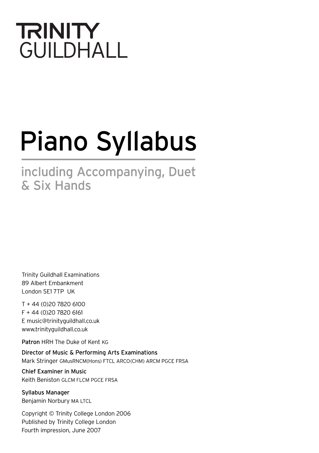 Piano Syllabus with Corrections.Qxd