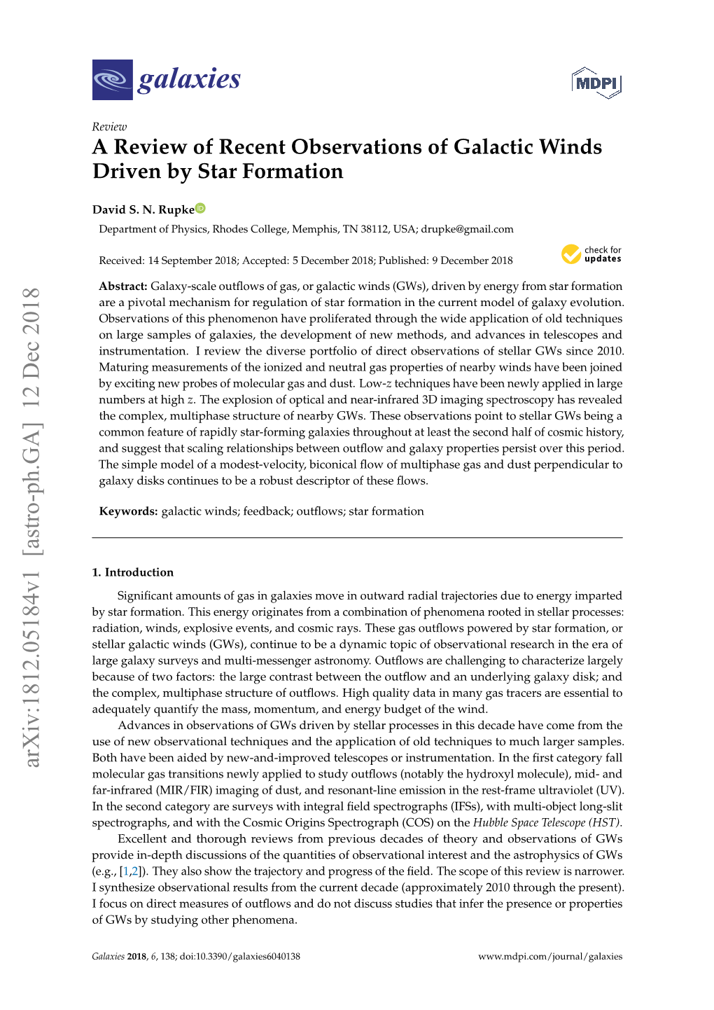 A Review of Recent Observations of Galactic Winds Driven by Star Formation