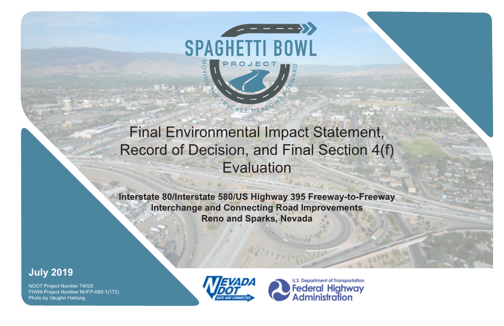 Spaghetti Bowl Project Record of Decision, Final Environmental