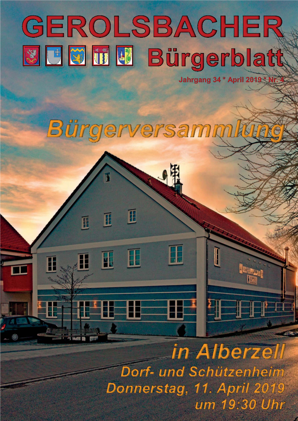 Buergerblatt 4 2019.Qxp Gerolsbach