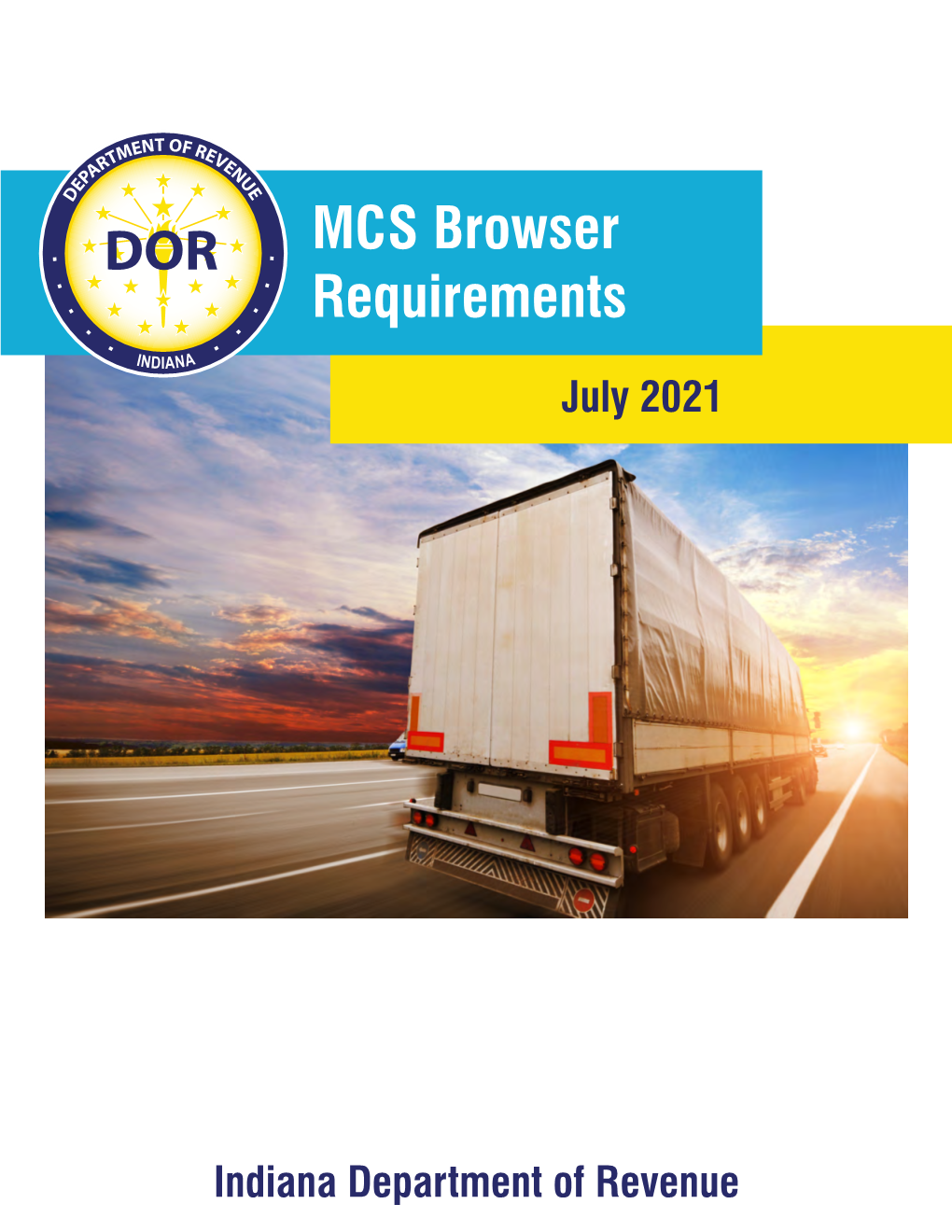 MCS Browser Requirements