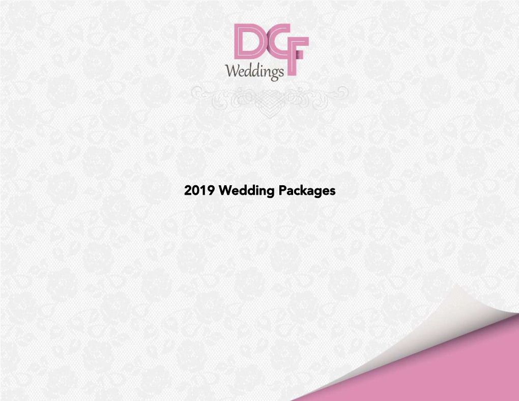 2019 Wedding Packages the Silver Package