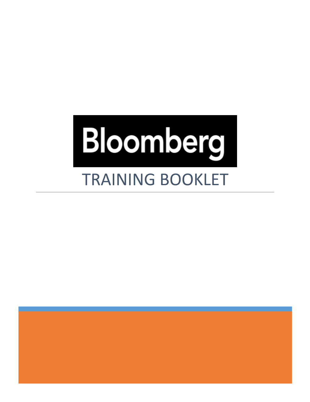 Bloomberg Training