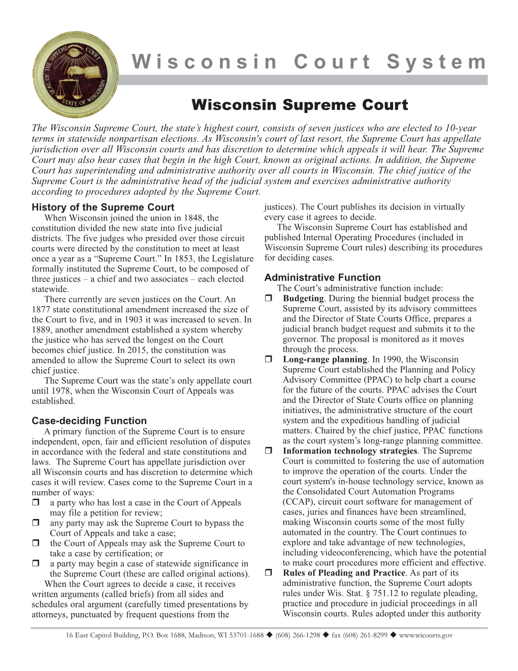 Wisconsin Supreme Court