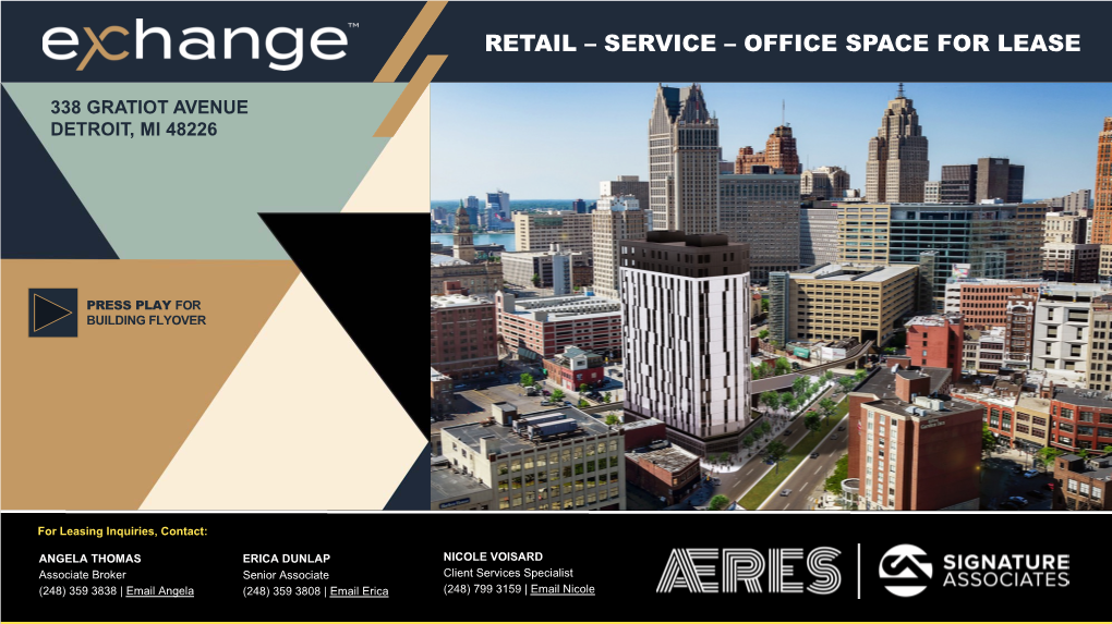 Retail – Service – Office Space for Lease