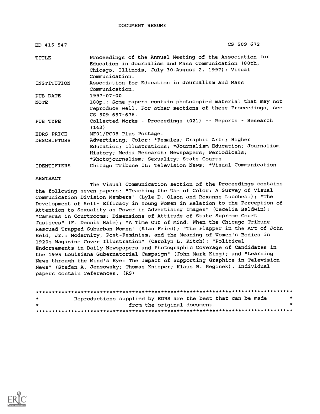 DOCUMENT RESUME Proceedings of the Annual Meeting of The