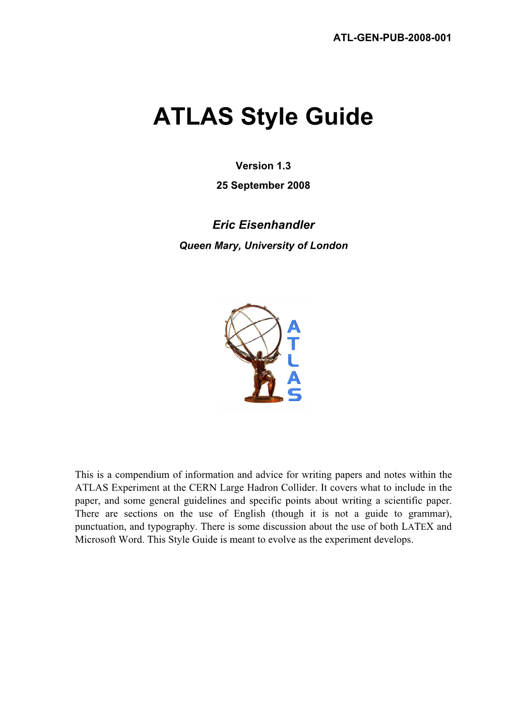 ATLAS Style Guide