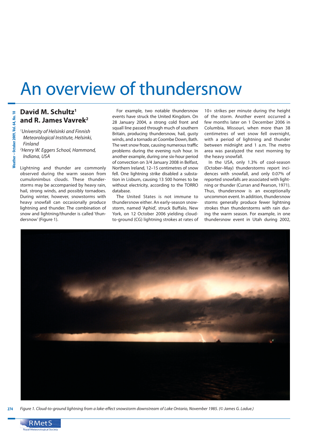 An Overview of Thundersnow