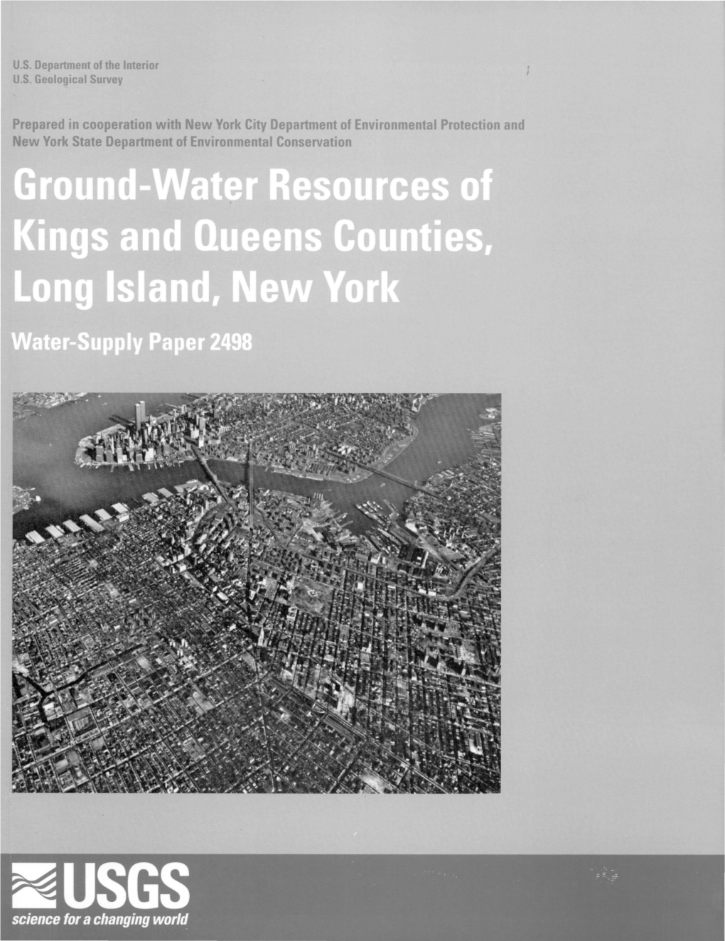 Ground-Water Resources of Kings and Queens Counties, Long Island, New York