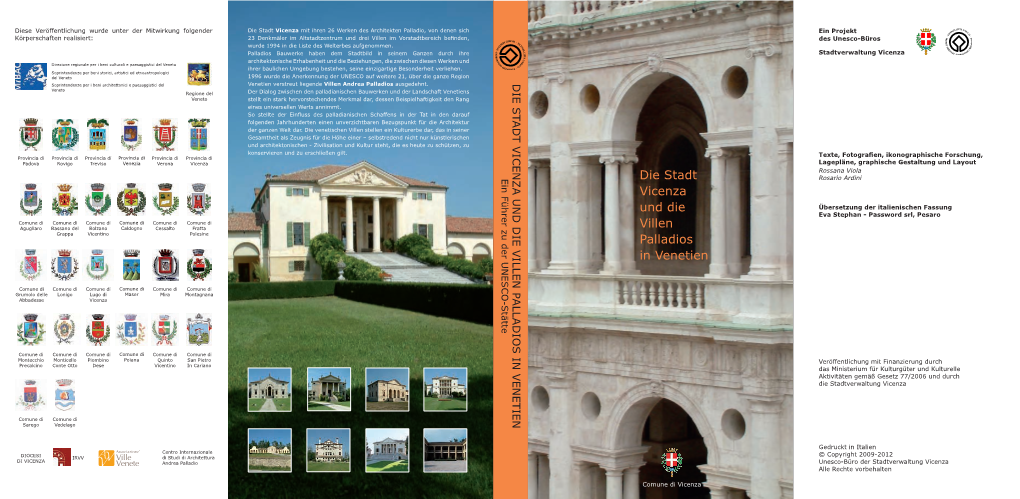 Die Stadt Vicenza Und Die Villen Palladios in Venetien