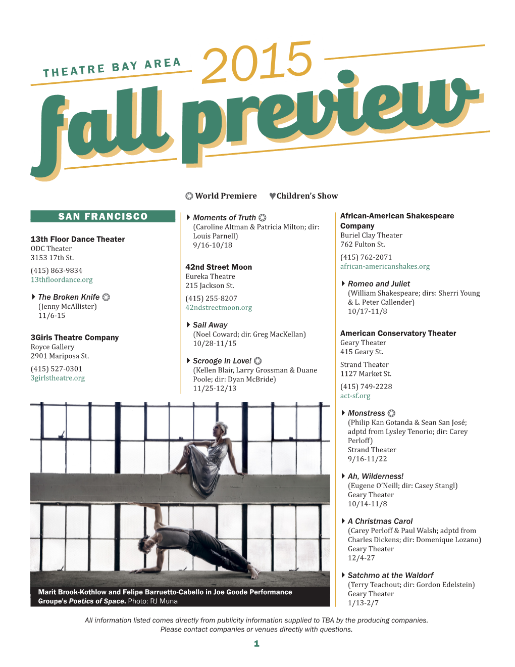 The 2015 Fall Preview