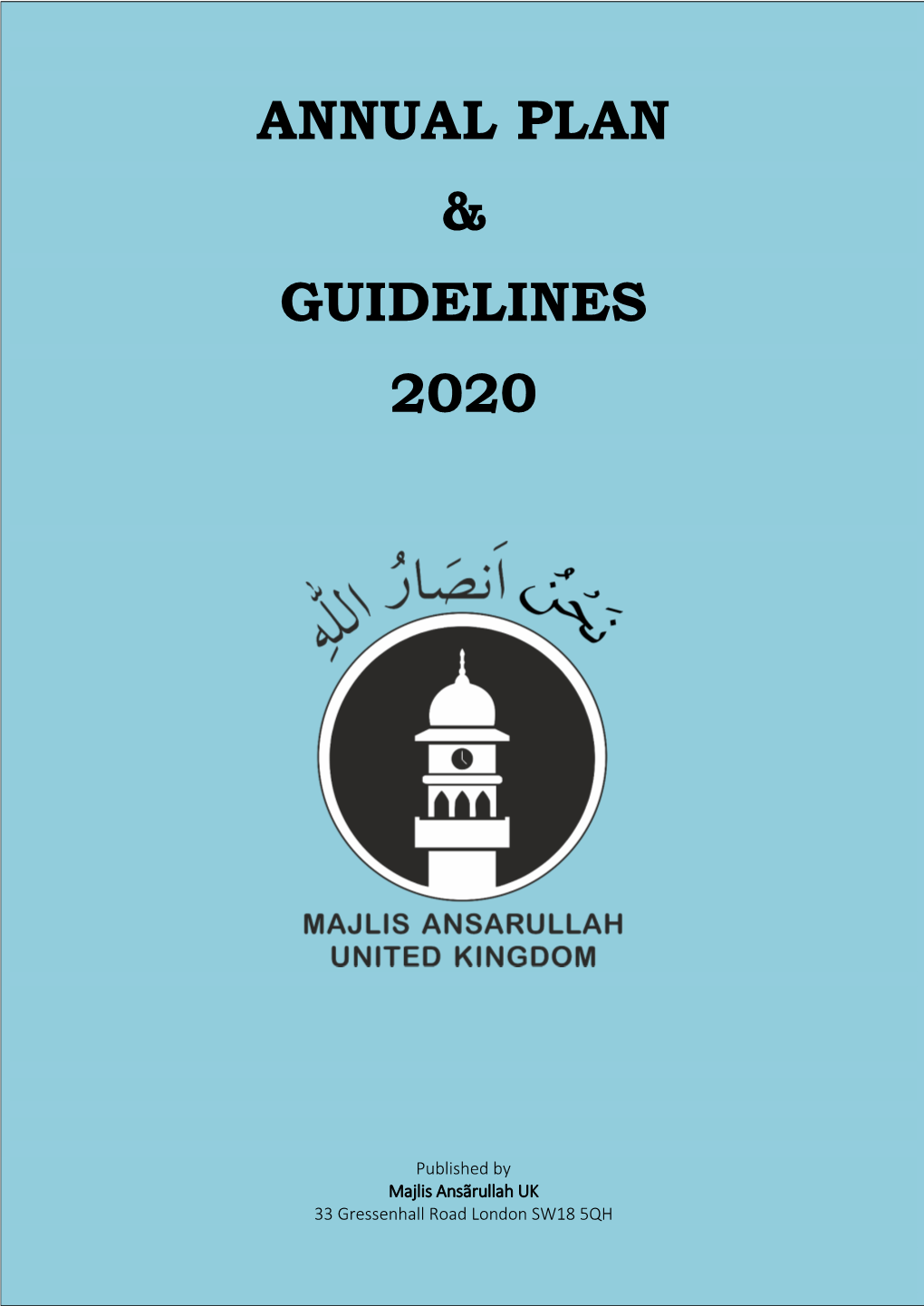 Annual Plan & Guidelines 2020