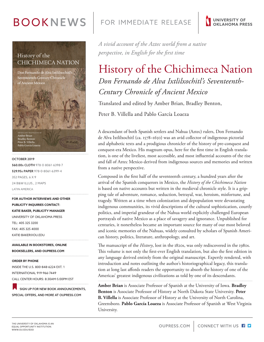 History of the Chichimeca Nation