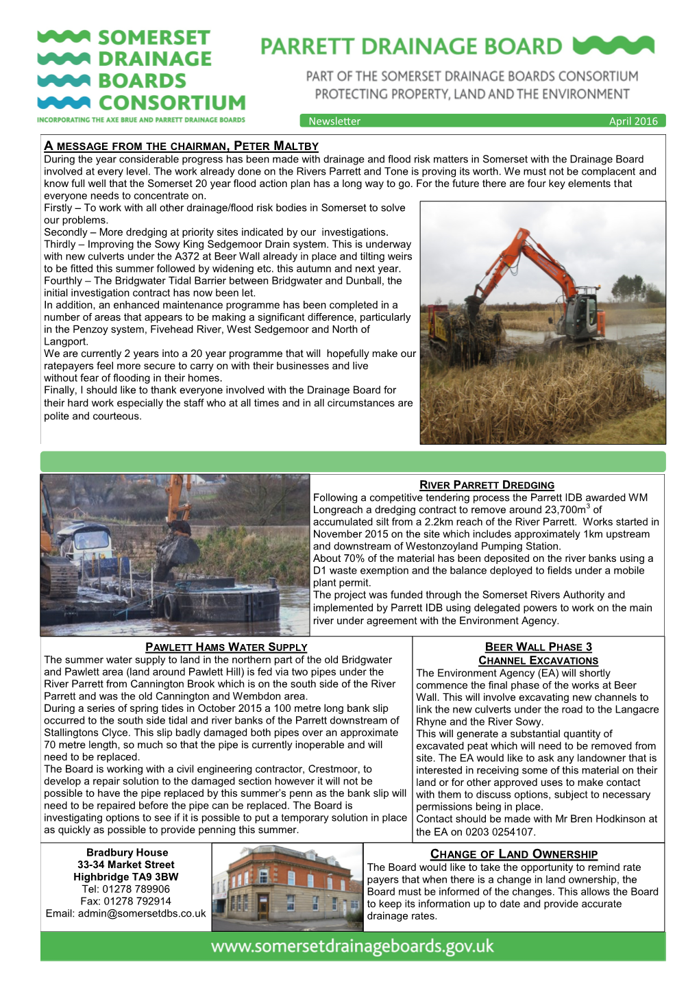 Parrett Newsletter 2016/17