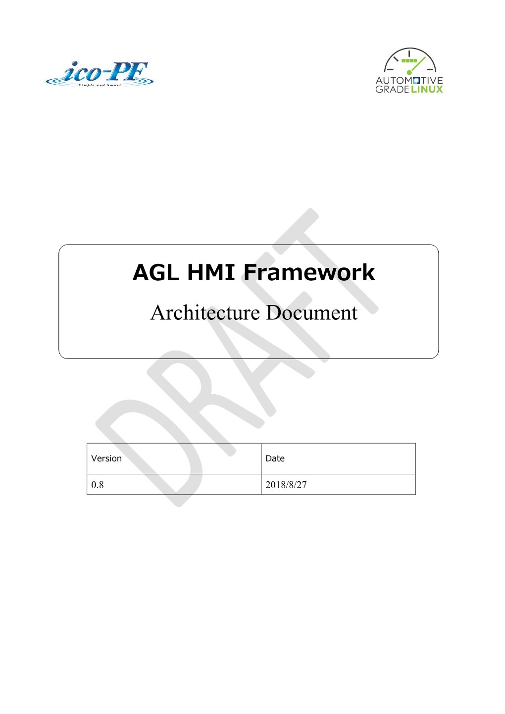 AGL HMI Framework Architecture Document
