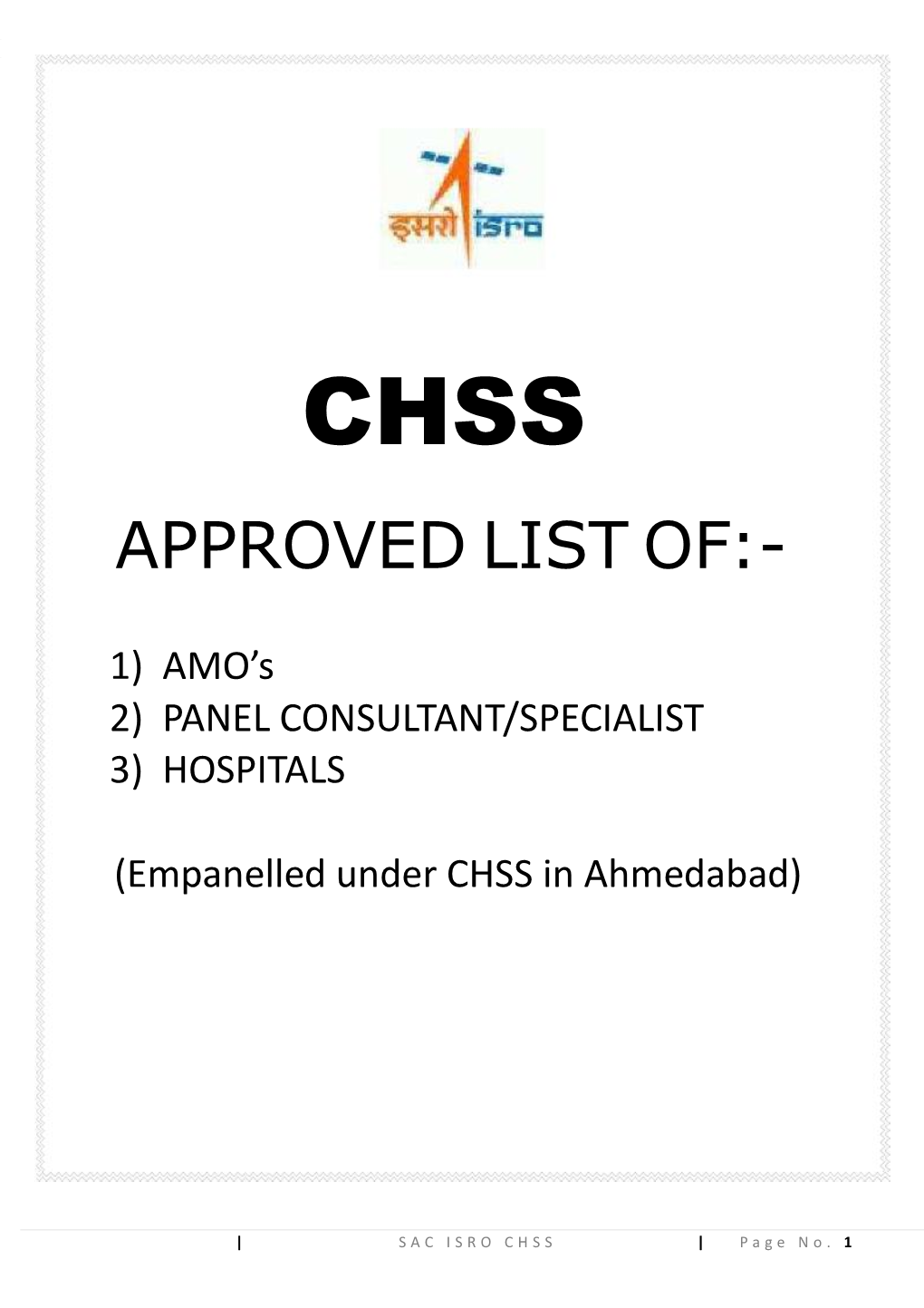 Approved List Of