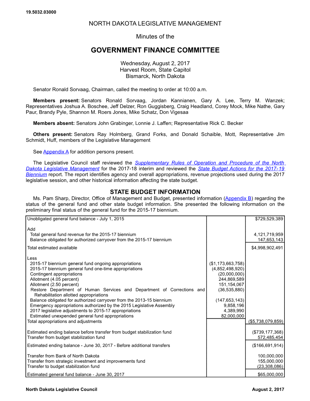 Government Finance Committee