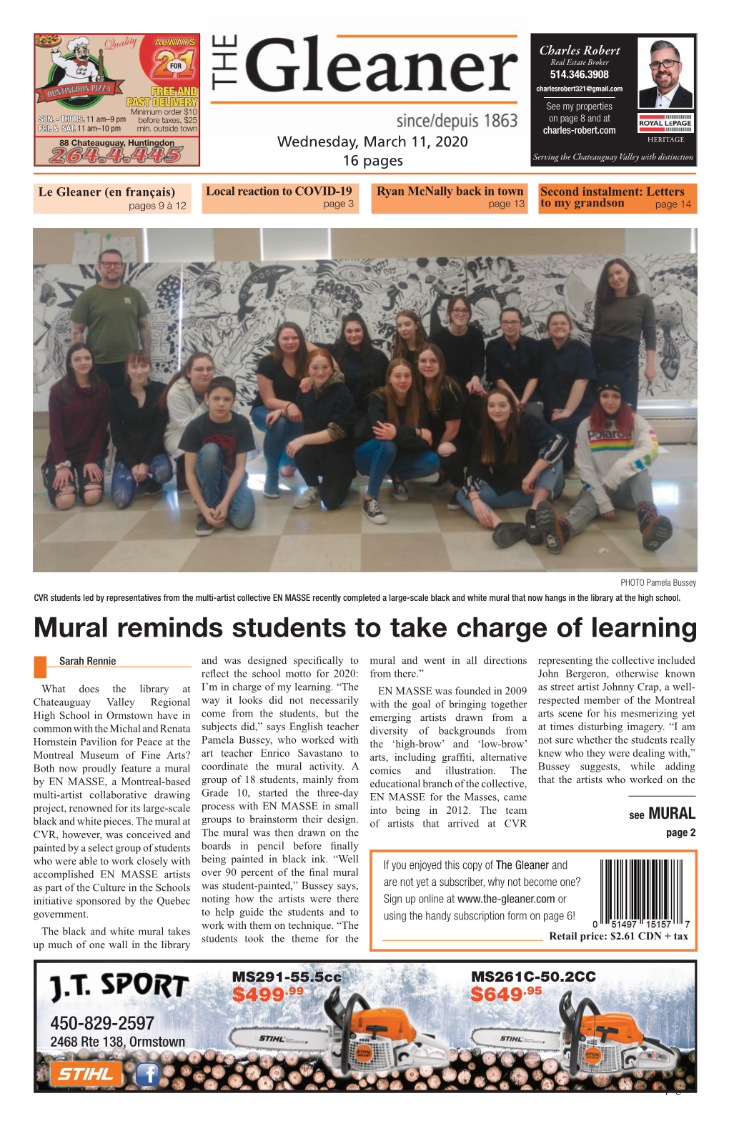 Mural Reminds Students to Take Charge of Learning