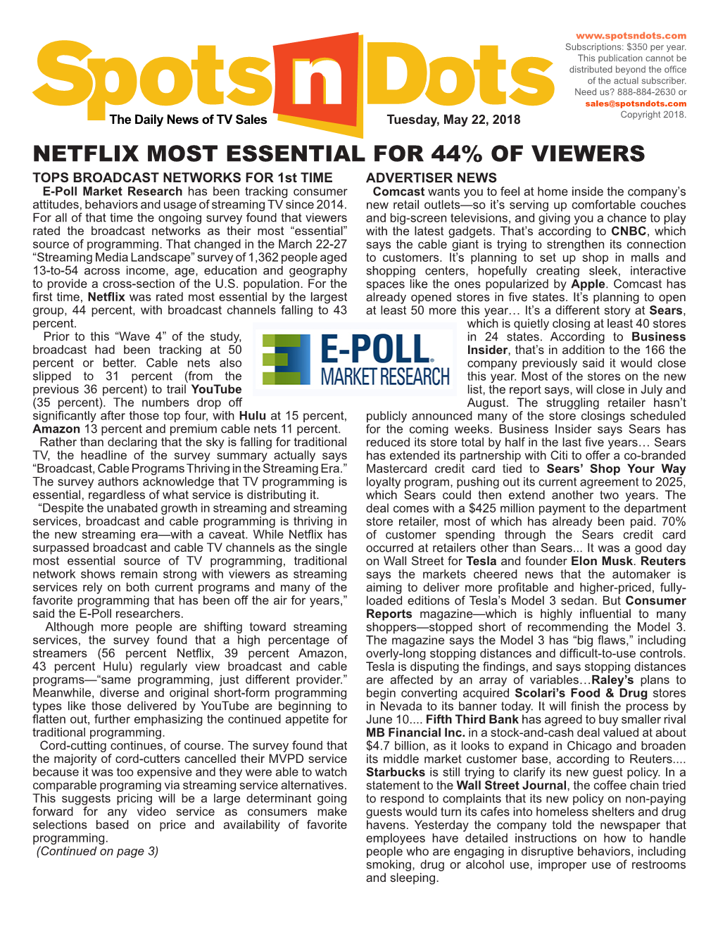 Netflix Most Essential for 44% of Viewers