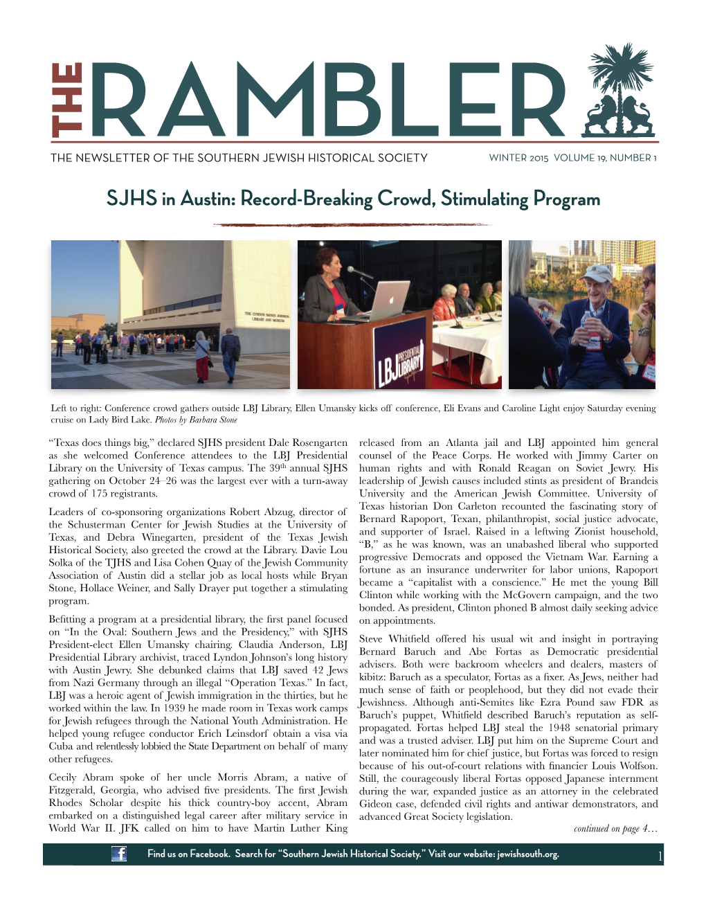 RAMBLER EDITOR Austin Conference