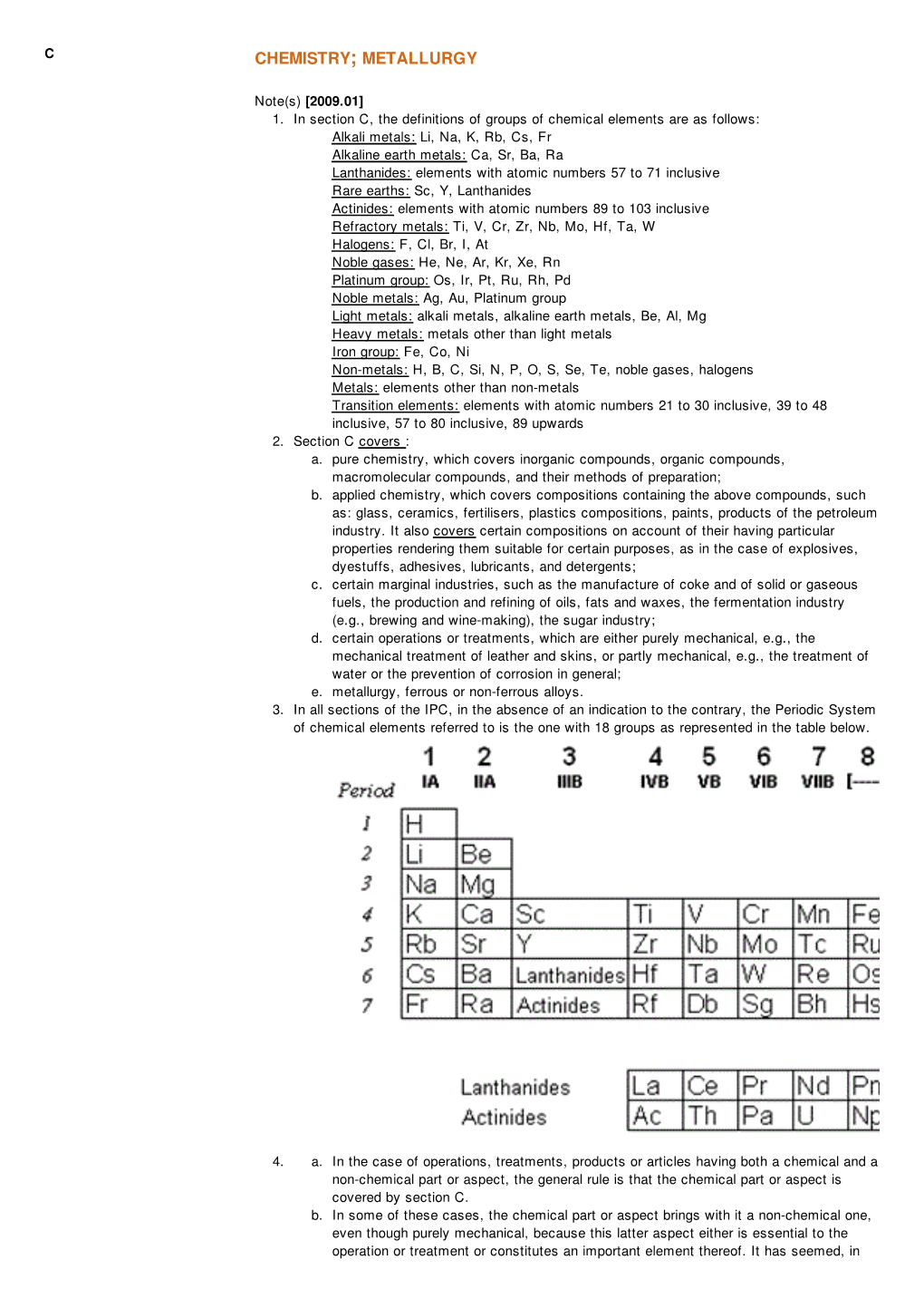 Chemistry; Metallurgy