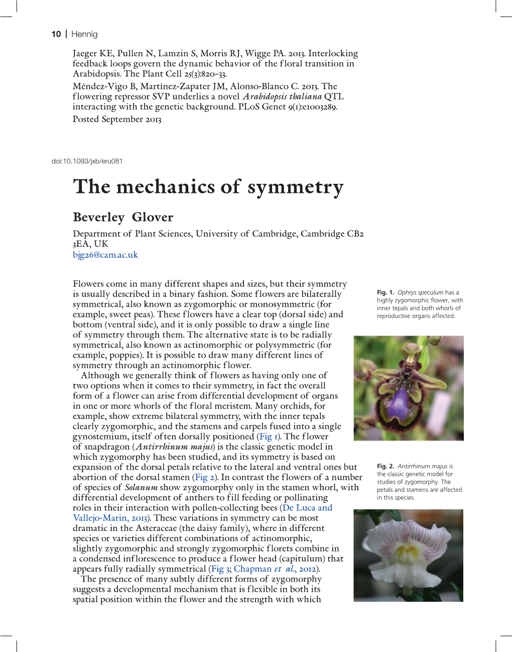 The Mechanics of Symmetry